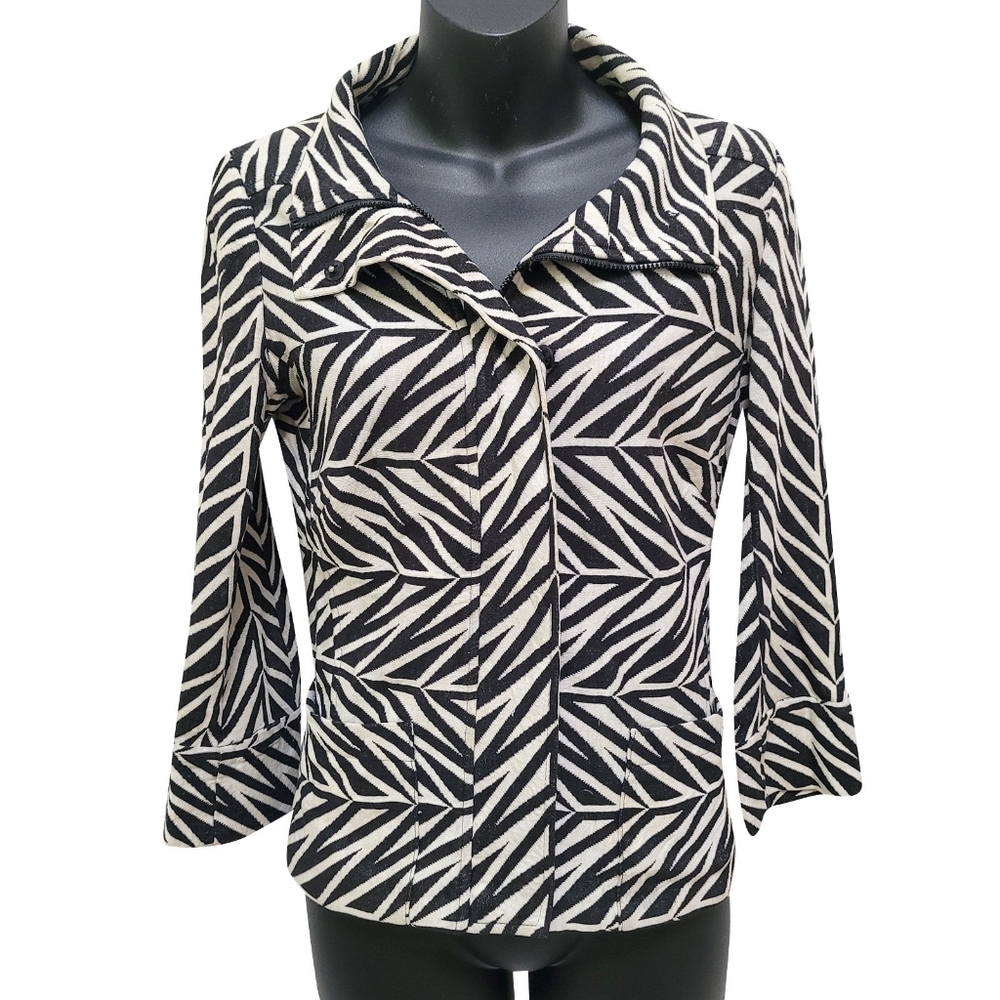 Diane Von Furstenberg cotton knit jacket size 4